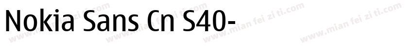 Nokia Sans Cn S40字体转换